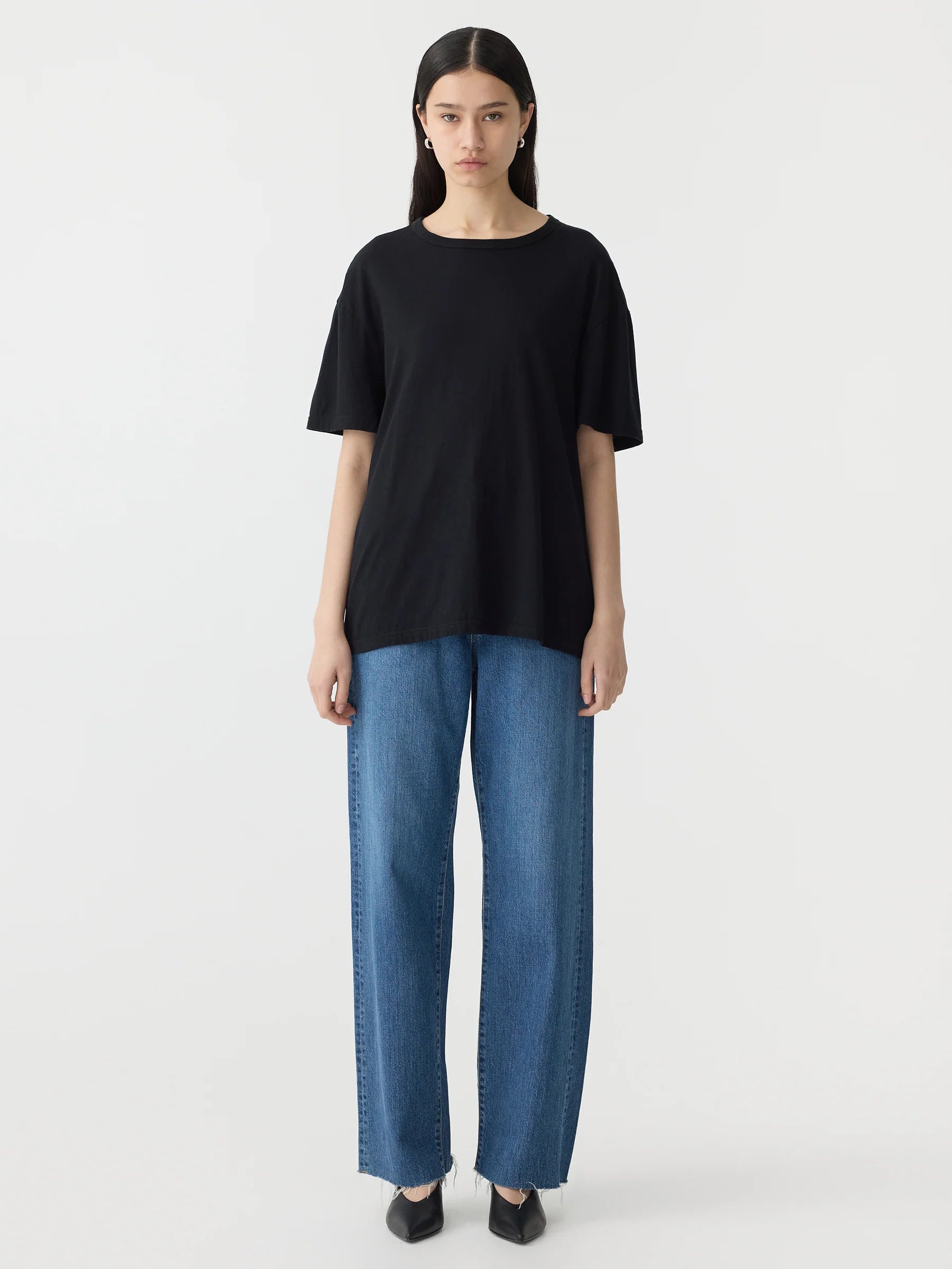 Bassike Boyfriend Heritage SS T-shirt Black