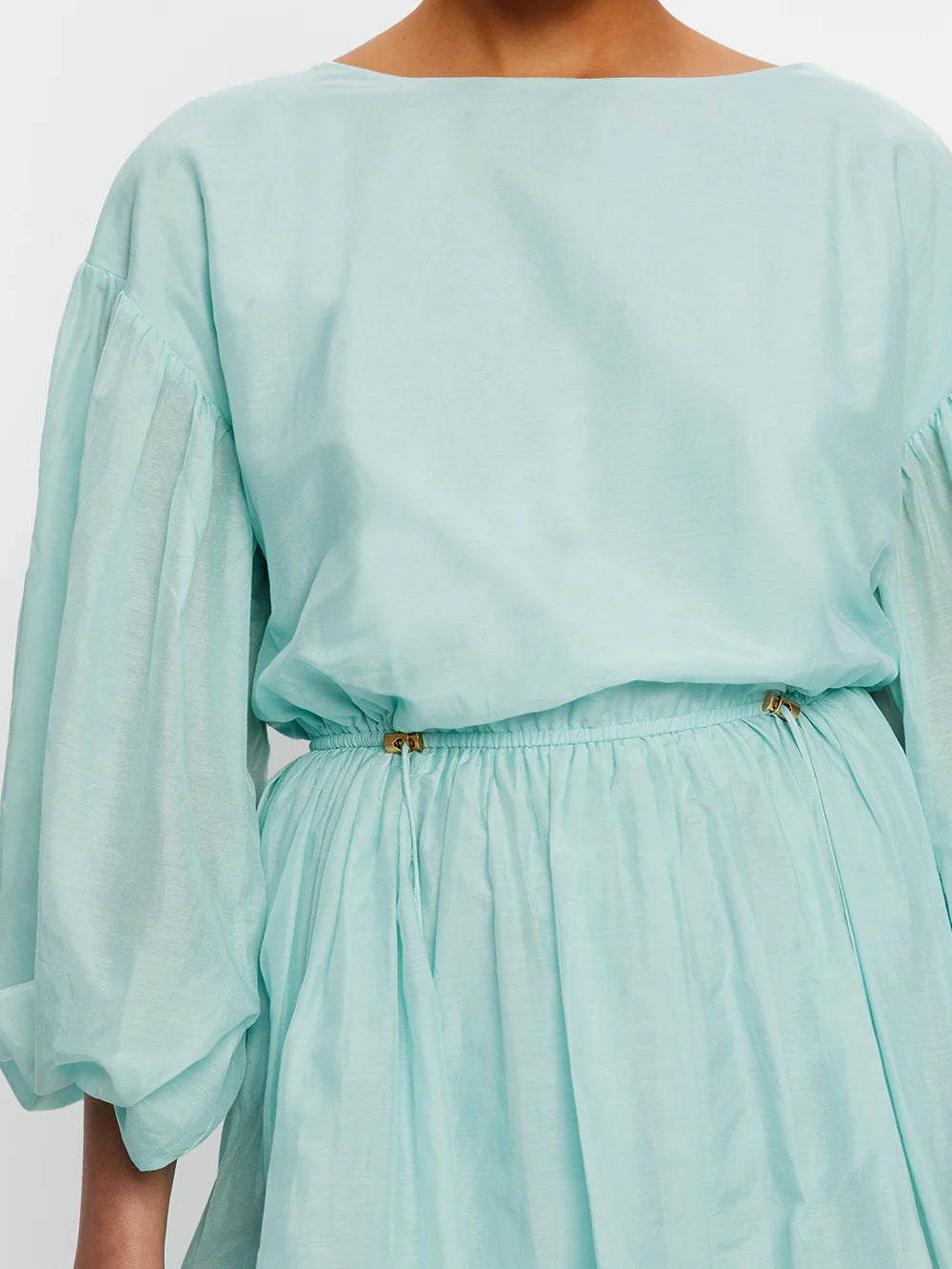 Kivari Riley Bubble Hem Mini Dress Mint