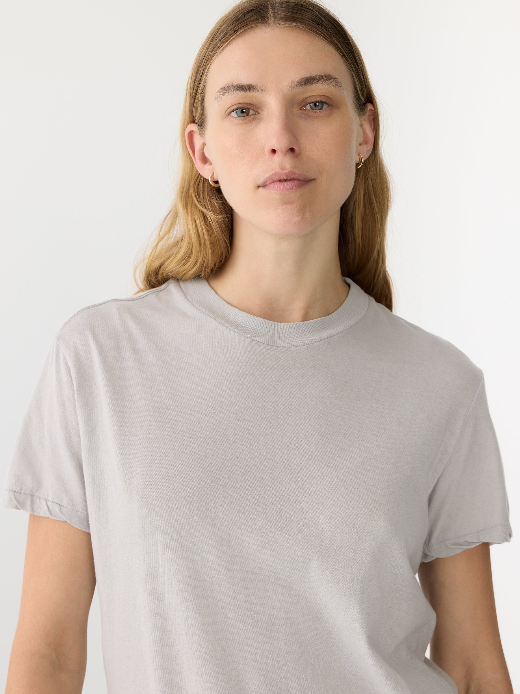 Bassike Regular Classic SS Tshirt Oyster Grey