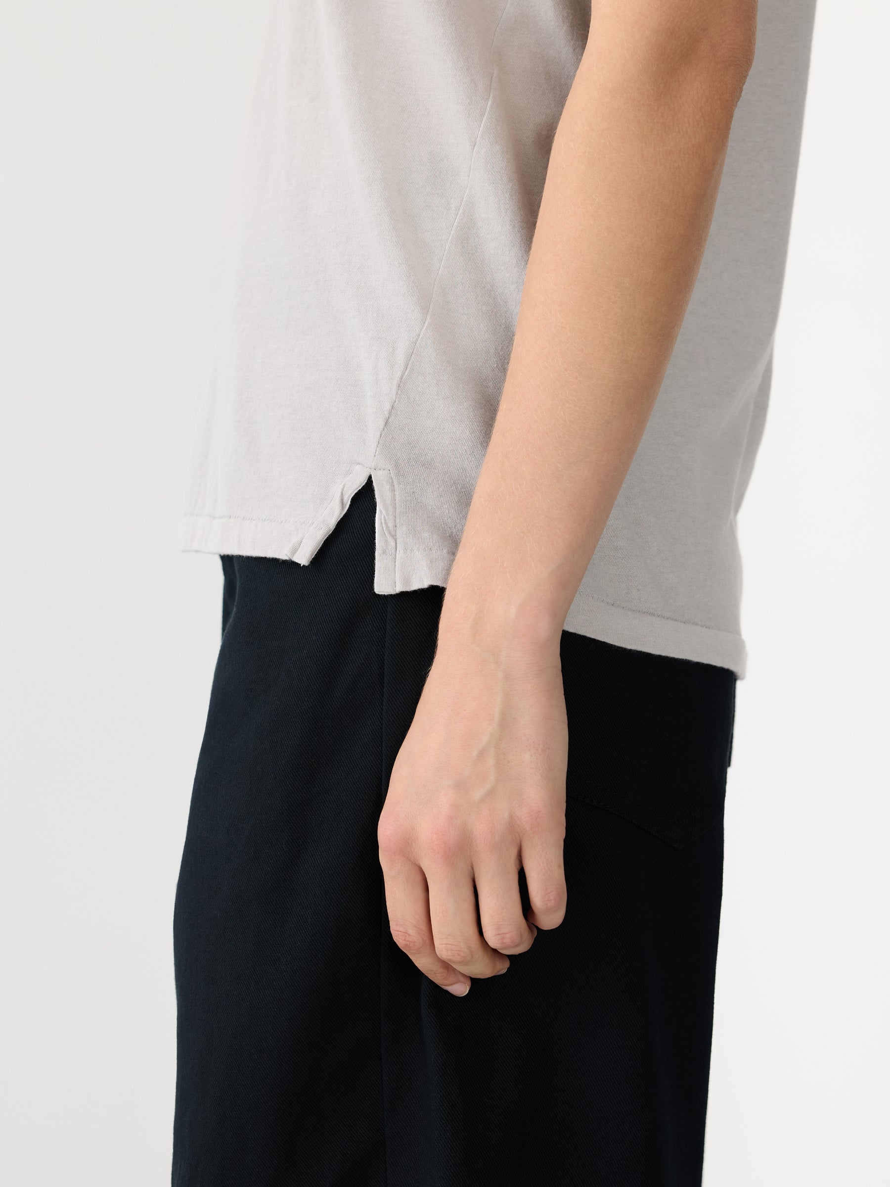 Bassike Regular Classic SS Tshirt Oyster Grey