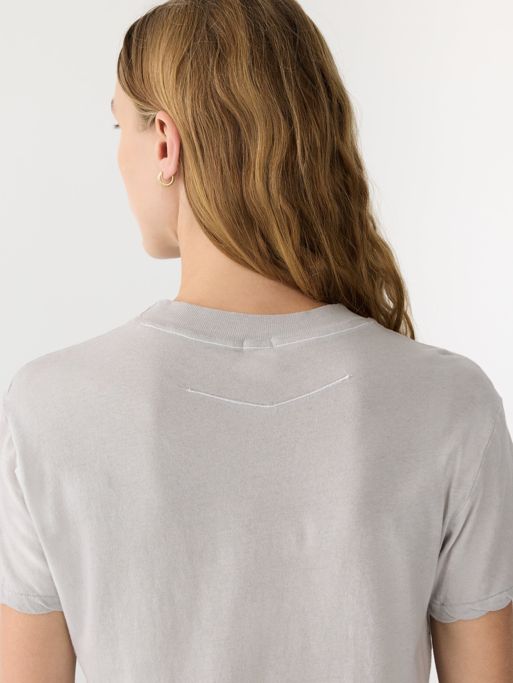 Bassike Regular Classic SS Tshirt Oyster Grey