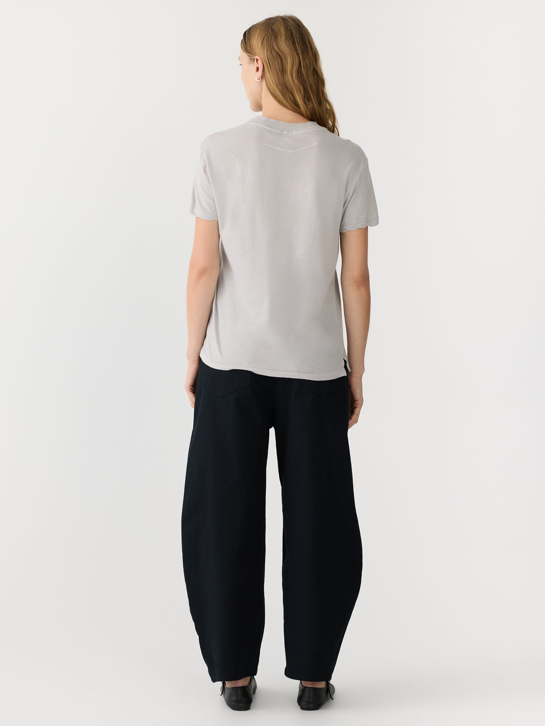Bassike Regular Classic SS Tshirt Oyster Grey