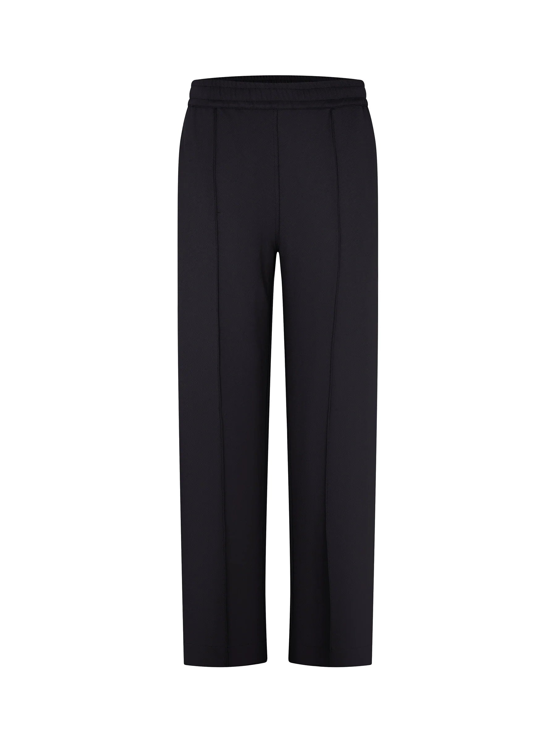 Bassike Twill Stripe Pant Black/Red Stripe