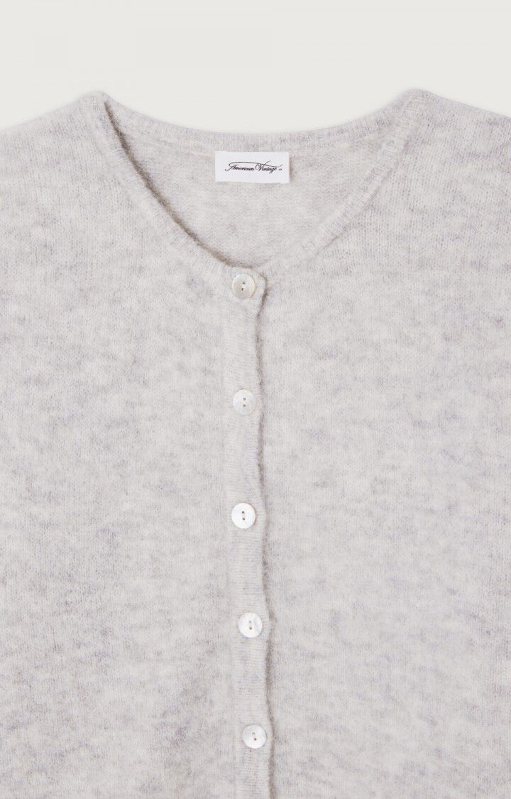 American Vintage Vitow Cardigan Light Grey Melange