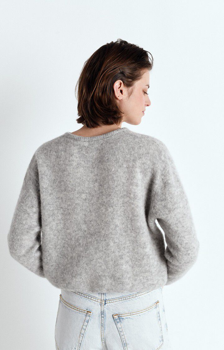 American Vintage Vitow Cardigan Light Grey Melange
