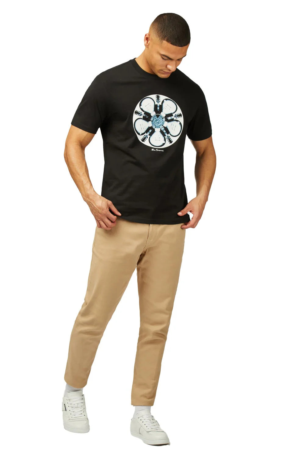 Ben Sherman T-shirt Guitar Black