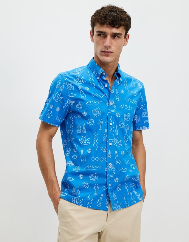 Ben Sherman Home Mod Shirt Sky Blue