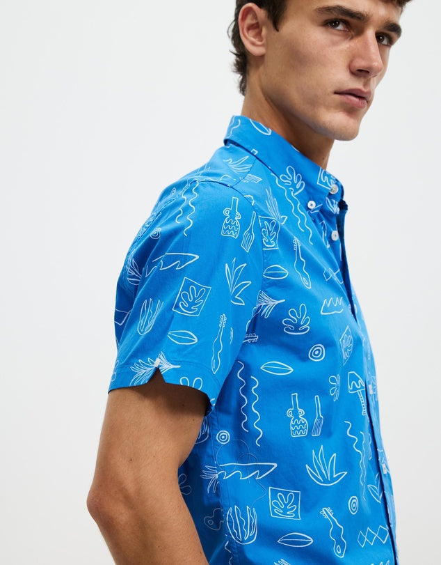 Ben Sherman Home Mod Shirt Sky Blue