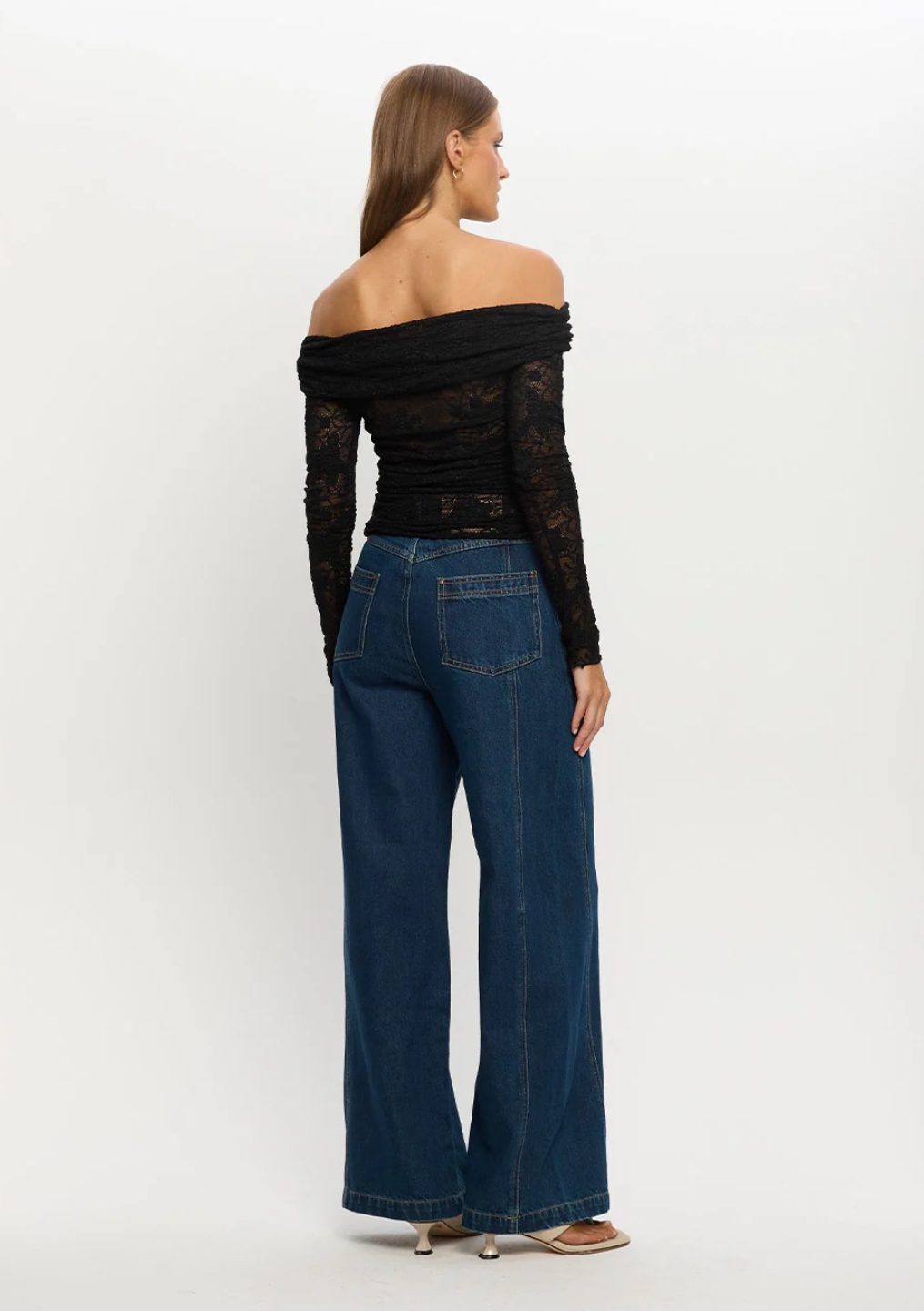 Kivari Marie Lace Top Black