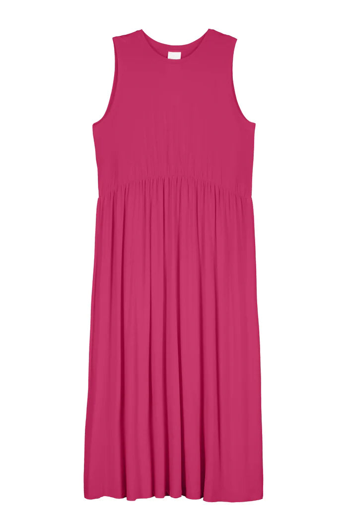 Kowtow Light Curve Dress Magenta