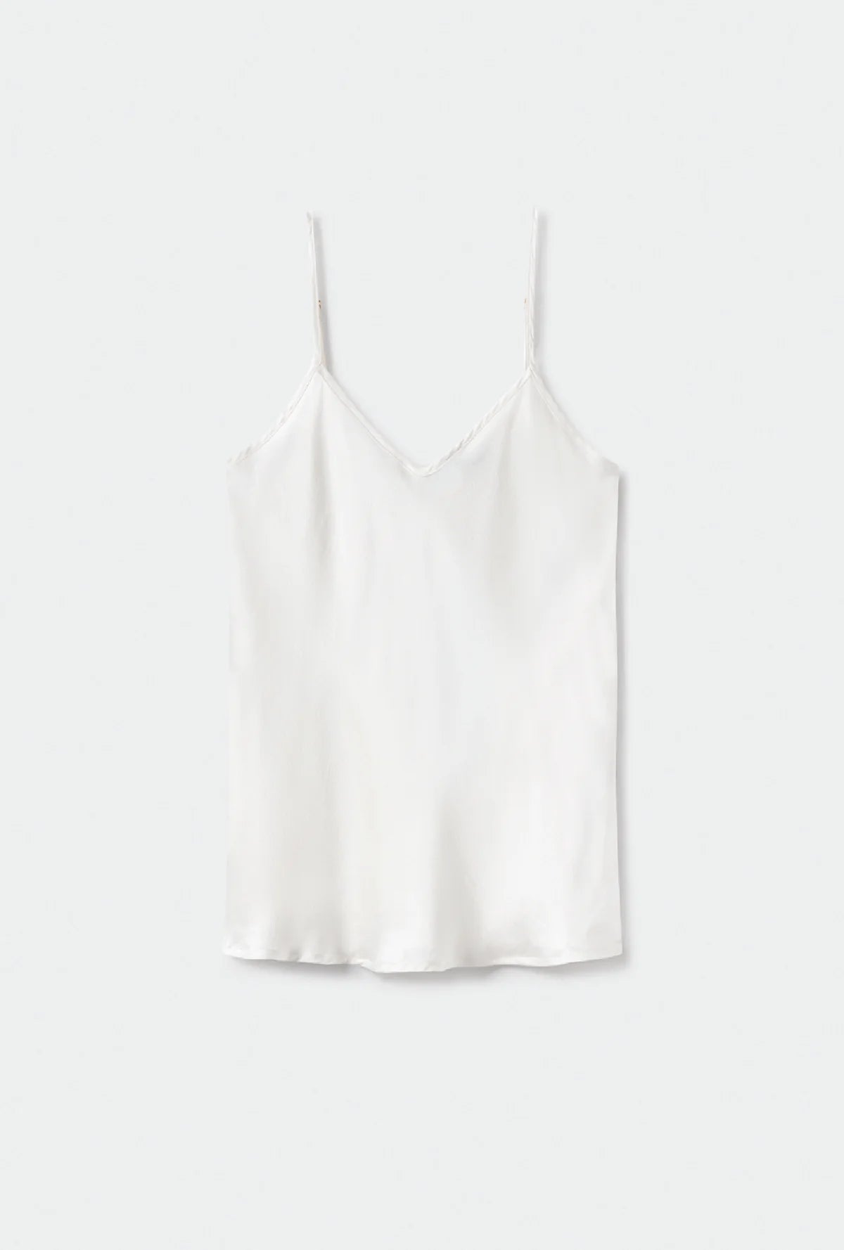 Silk Laundry Bias Cut Cami White