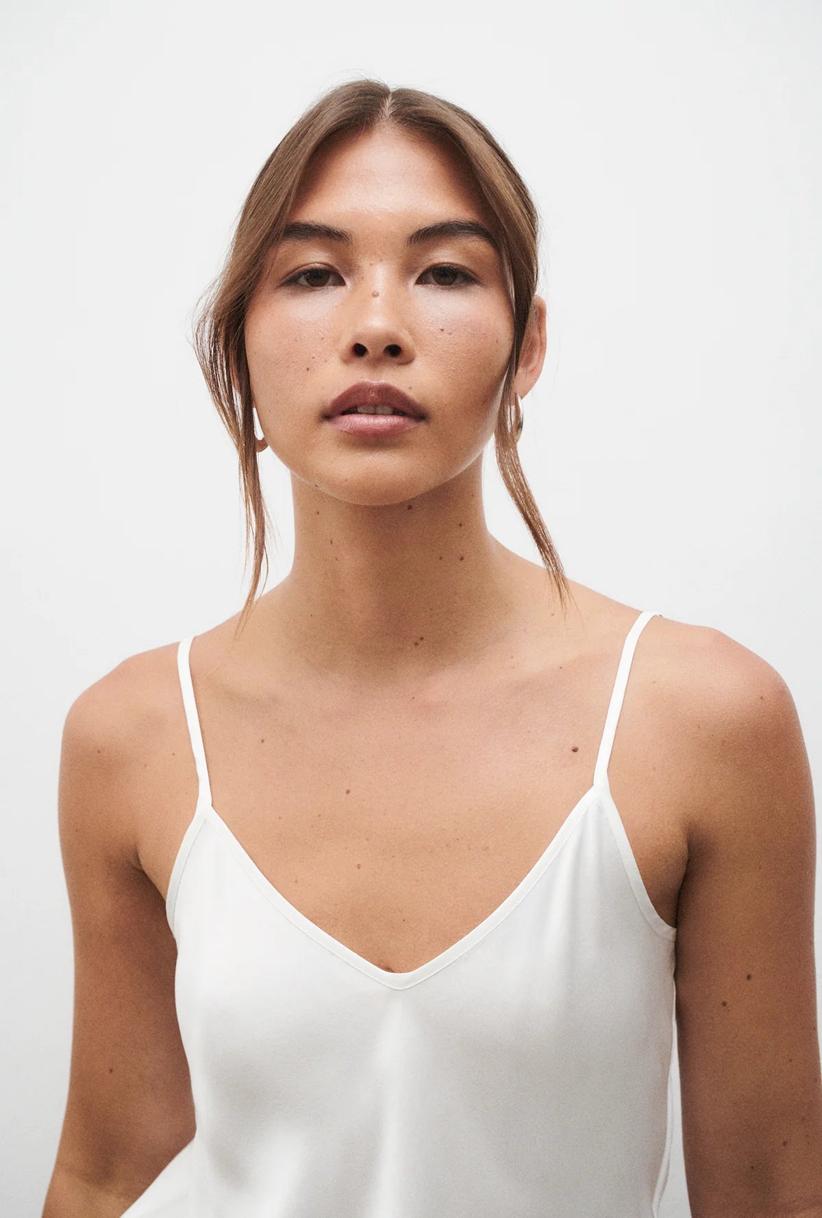 Silk Laundry Bias Cut Cami White