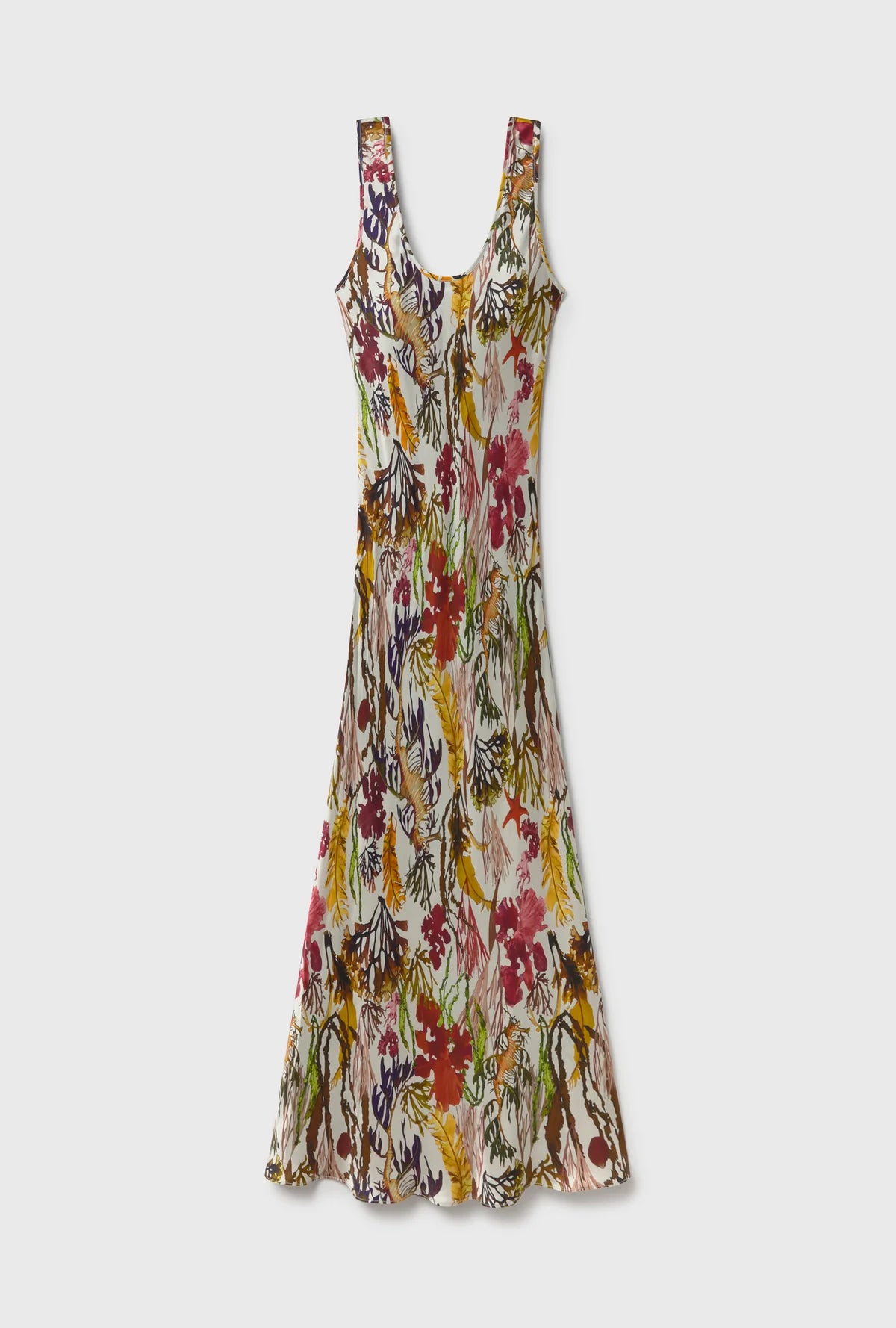 Silk Laundry Scoop Neck Dress Planktonic