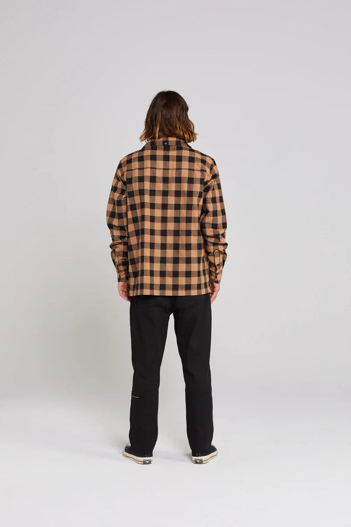 Thing Thing LS Trope Shirt Cocoa Check