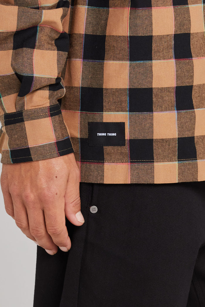 Thing Thing LS Trope Shirt Cocoa Check