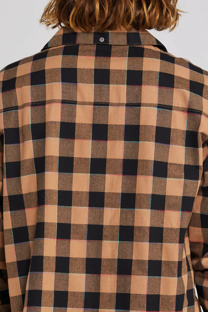 Thing Thing LS Trope Shirt Cocoa Check