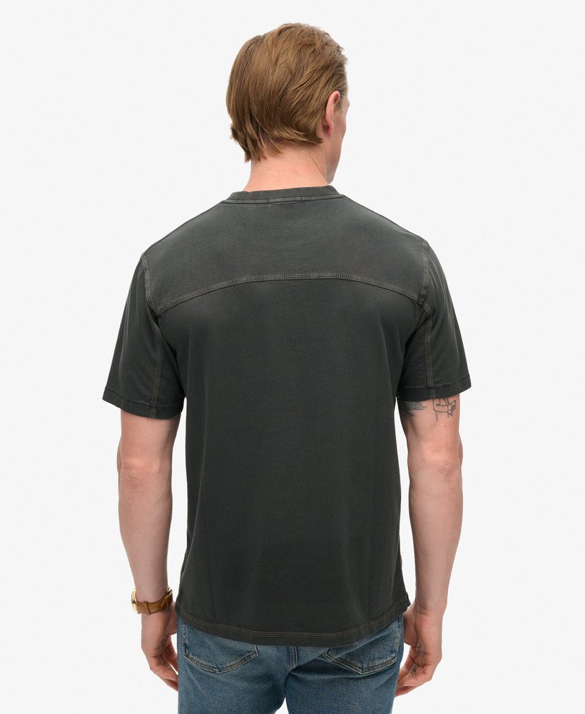 Superdry Contrast Stitch Pocket T-shirt Washed Black