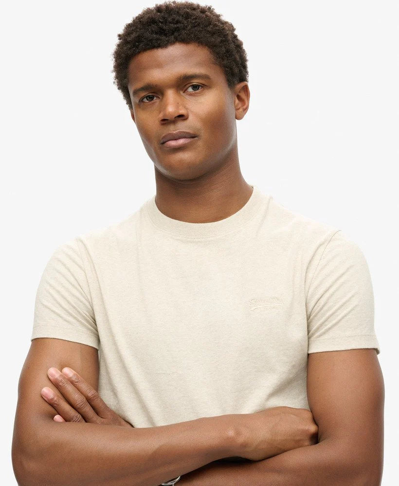 Superdry Essential Logo Tee Oat Cream Marle