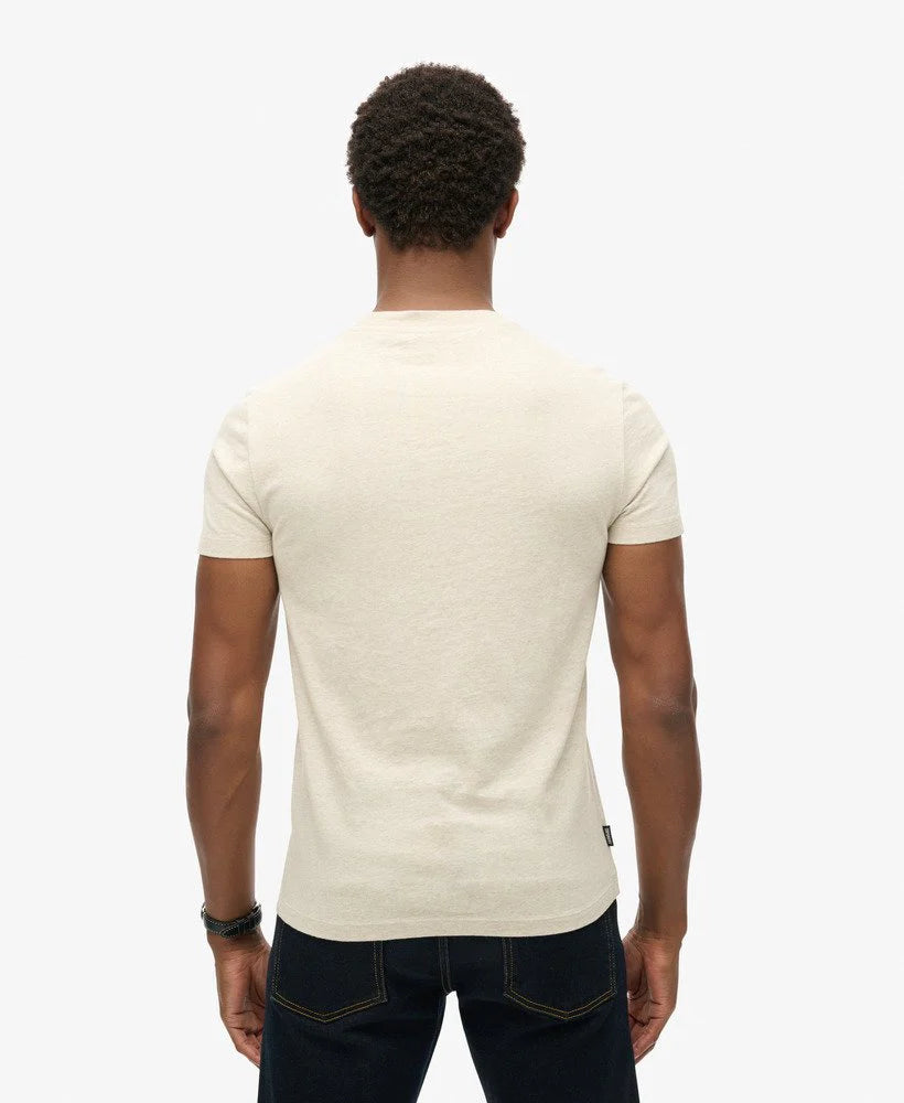 Superdry Essential Logo Tee Oat Cream Marle