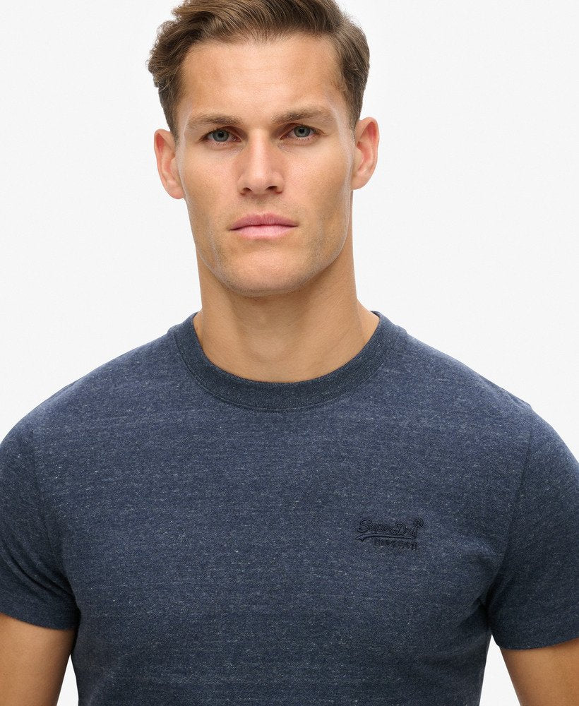 Superdry Essential Logo Tee Dark Indigo Blue Marle