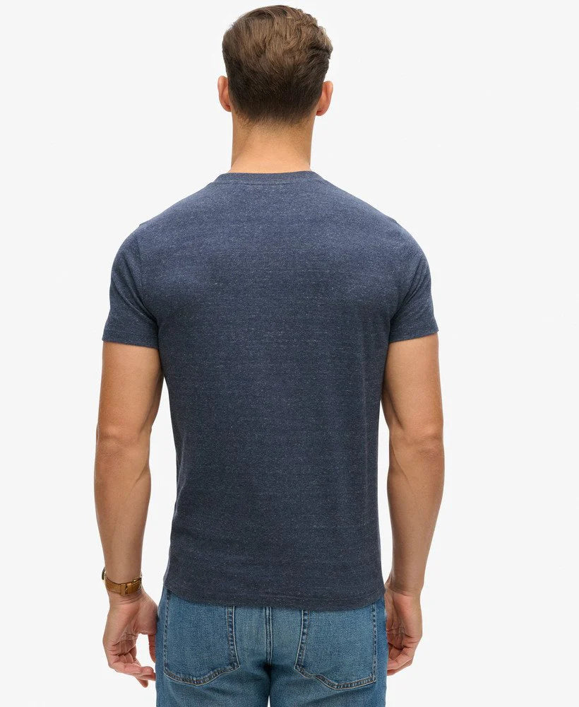 Superdry Essential Logo Tee Dark Indigo Blue Marle