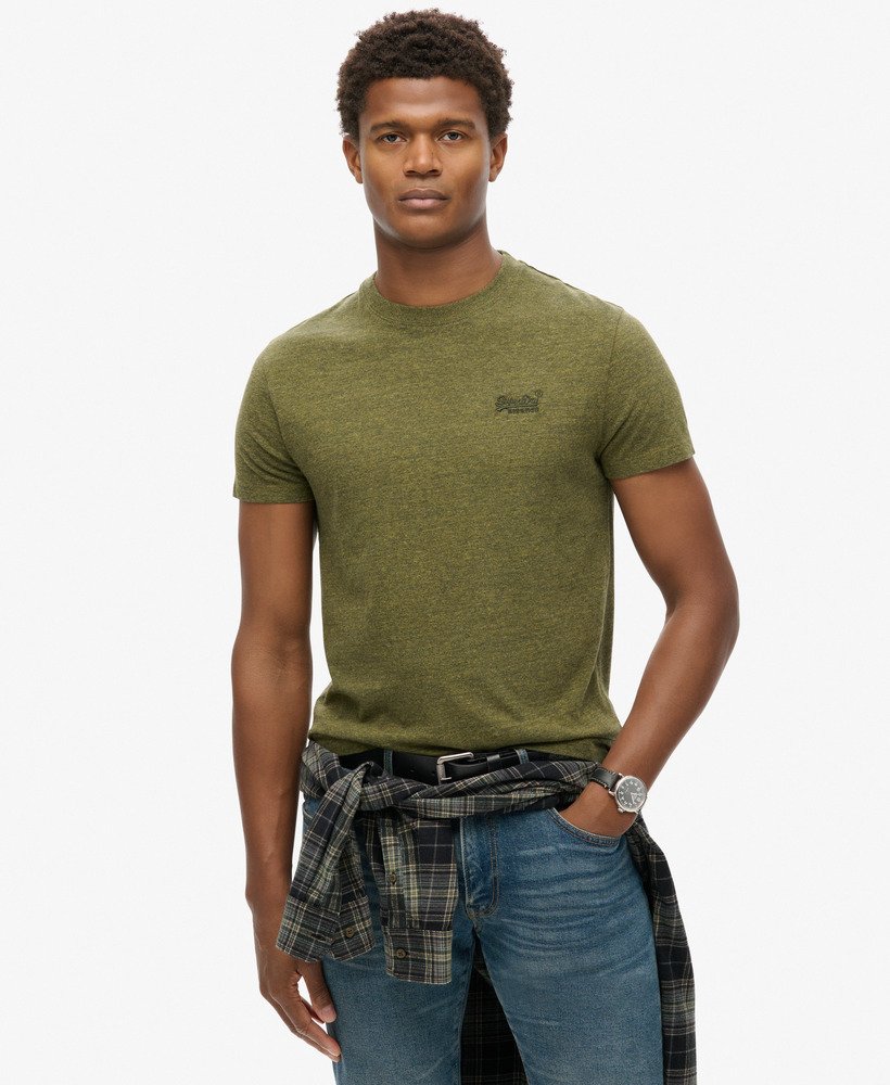 Superdry Essential Logo Tshirt Olive Fleck Marle