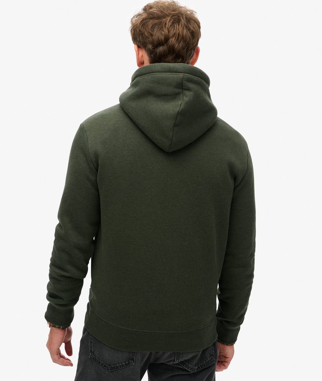 Superdry Essential Logo Hoodie Dark Olive Marle