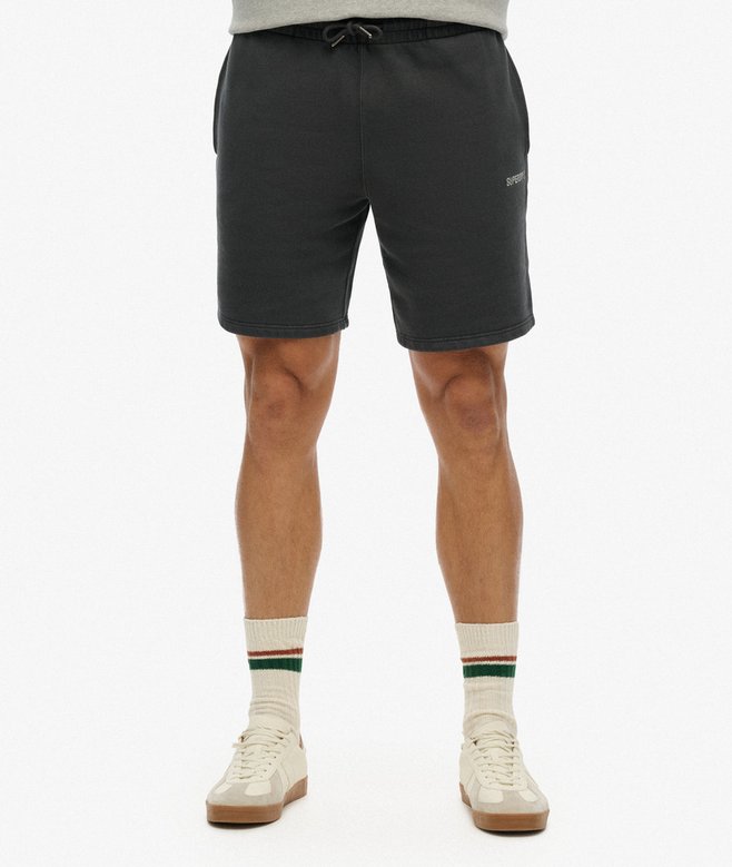 Superdry Micro Logo Short Washed Black