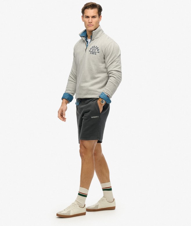 Superdry Micro Logo Short Washed Black