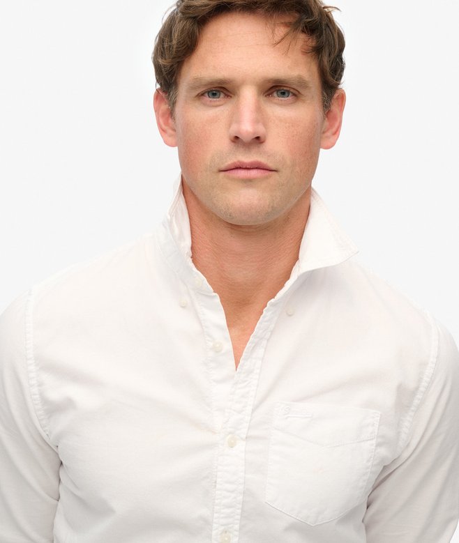 Superdry Cotton LS Oxford Shirt Optic