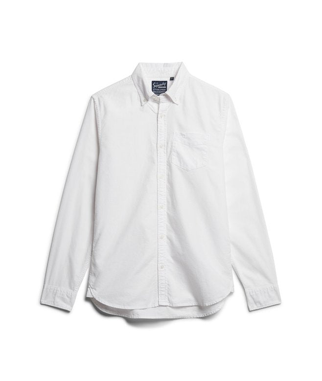 Superdry Cotton LS Oxford Shirt Optic