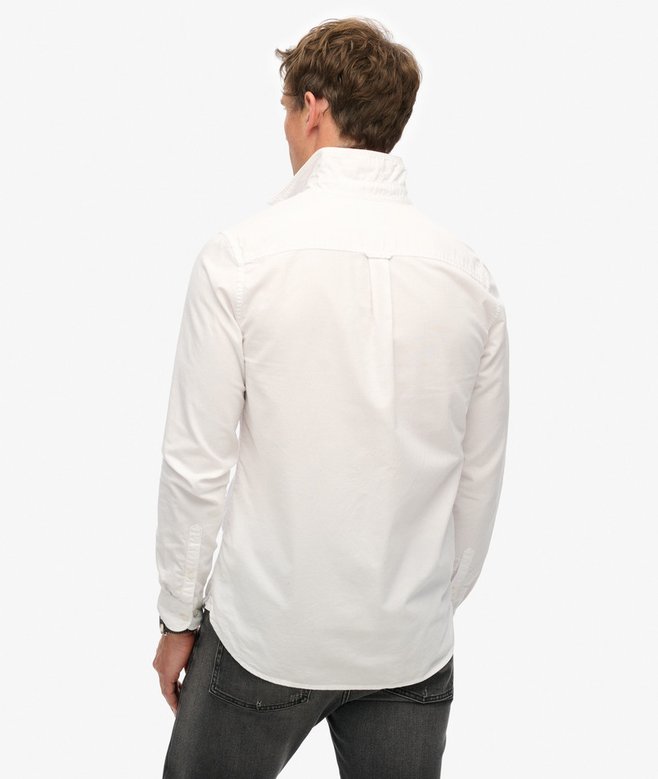 Superdry Cotton LS Oxford Shirt Optic