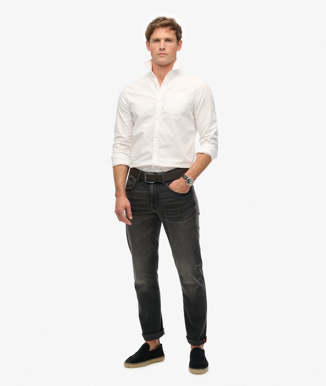 Superdry Cotton LS Oxford Shirt Optic