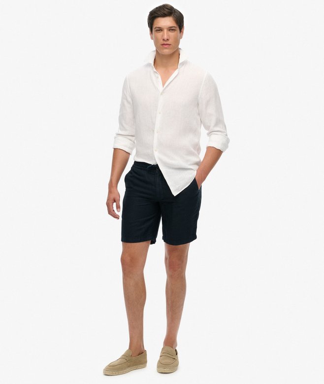 Superdry Merchant Linen Short Eclipse Navy