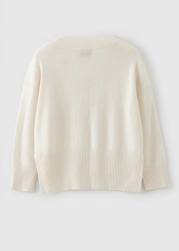Aleger Cashmere Blend N136W Pullover Winter White
