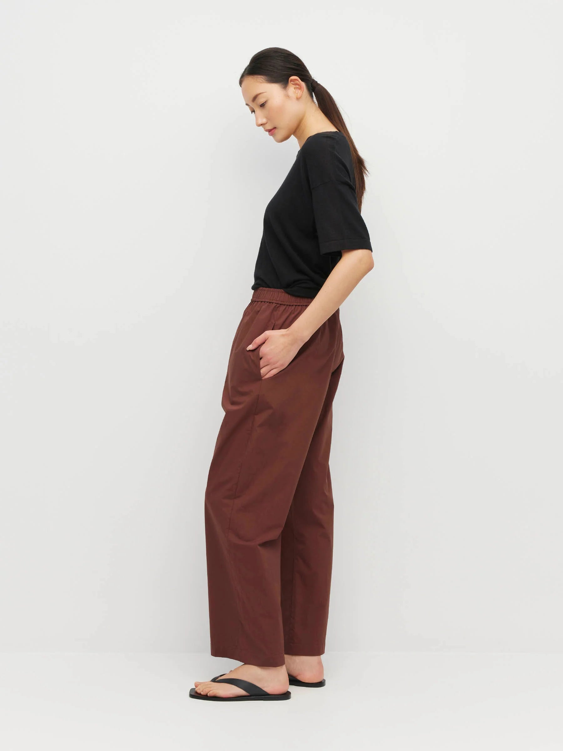 Juliette Hogan Ko Trouser Chestnut
