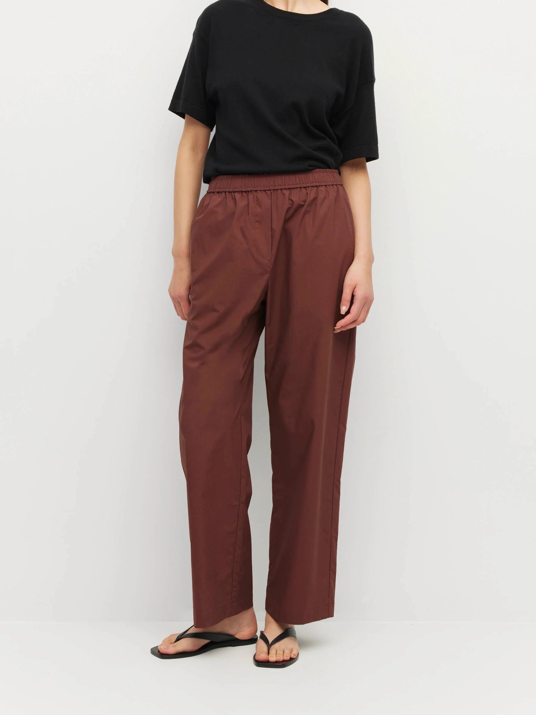 Juliette Hogan Ko Trouser Chestnut