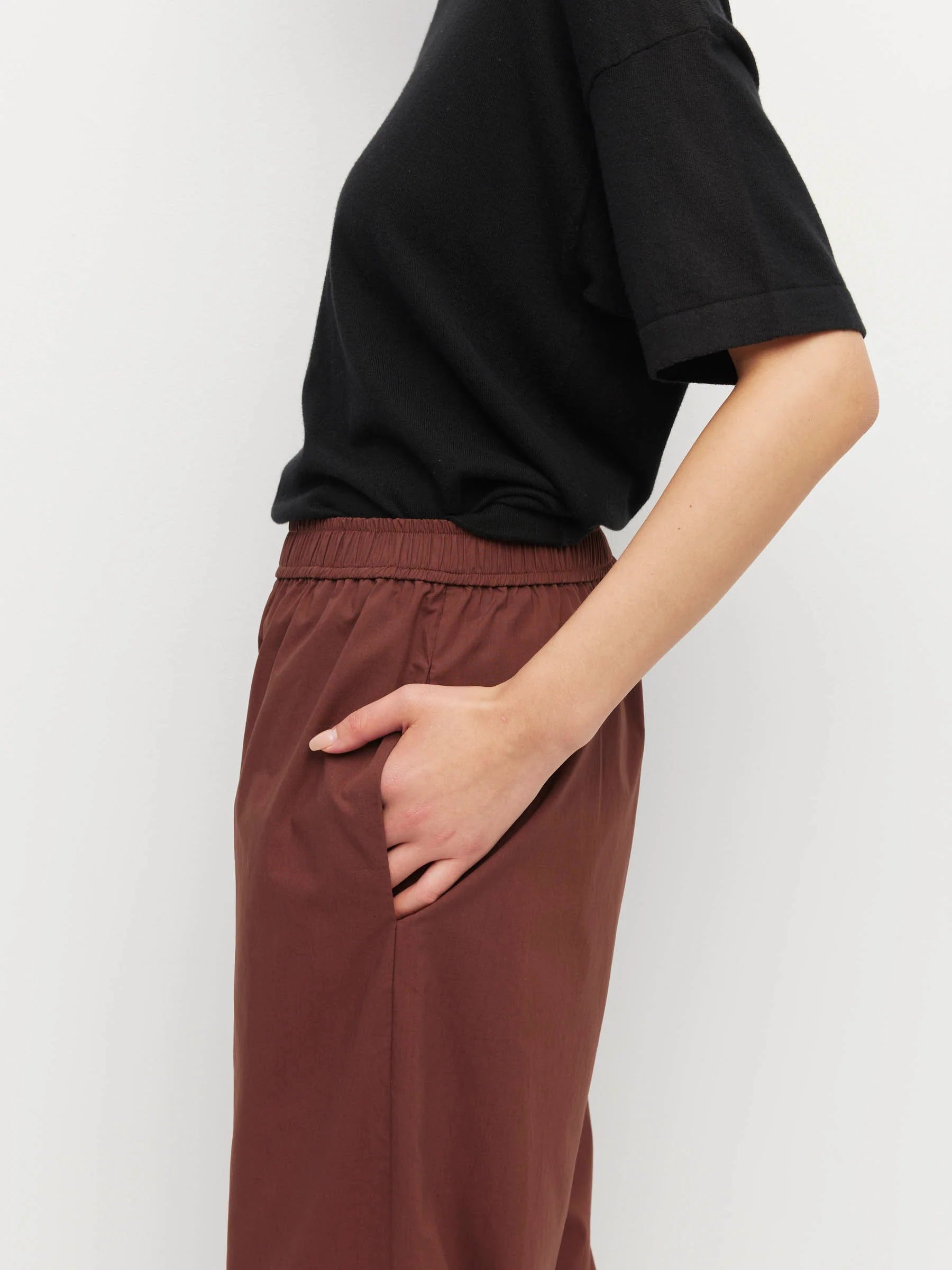 Juliette Hogan Ko Trouser Chestnut