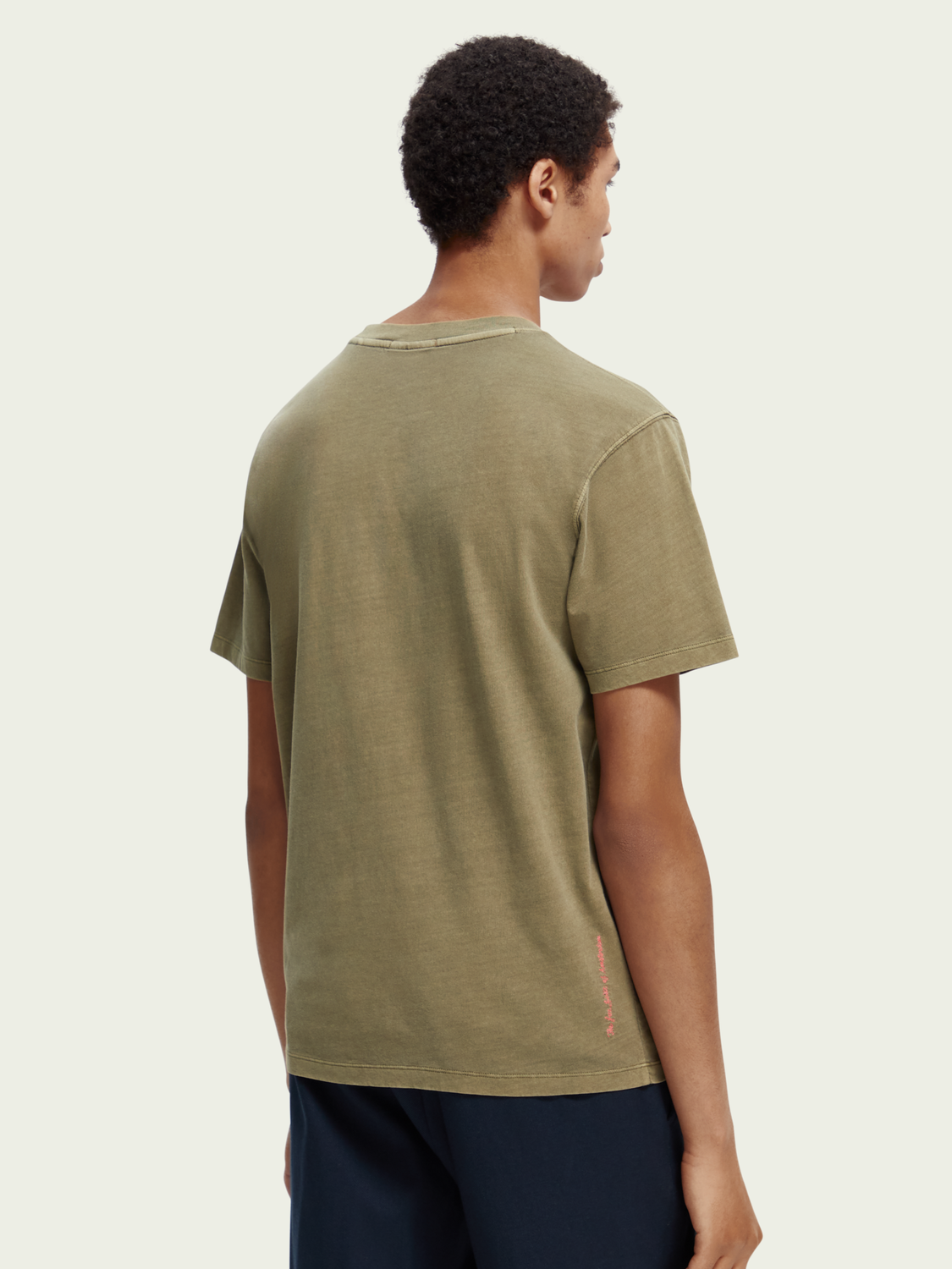 Scotch & Soda Garment Dyed T Shirt Miltary