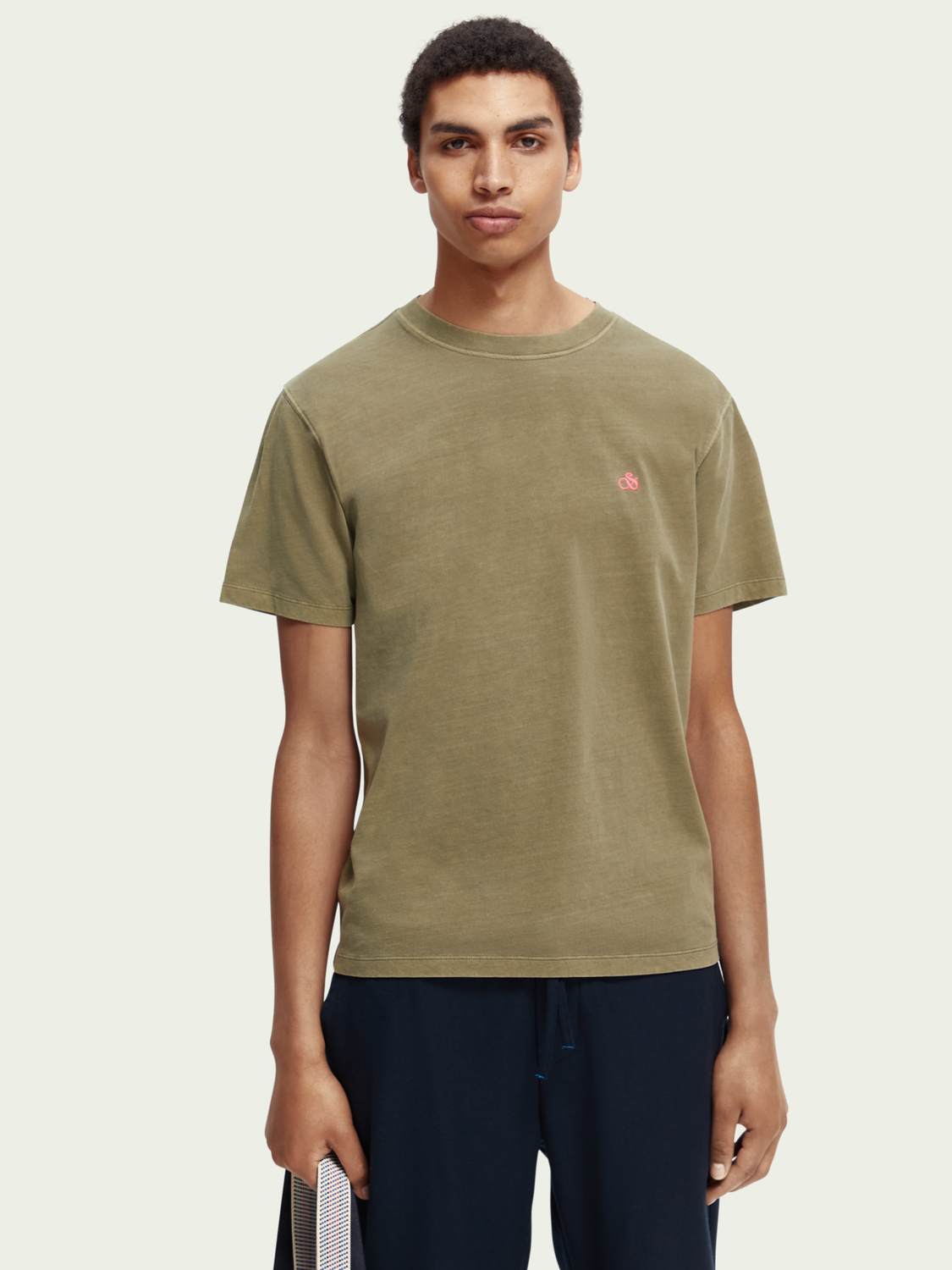 Scotch & Soda Garment Dyed T Shirt Miltary