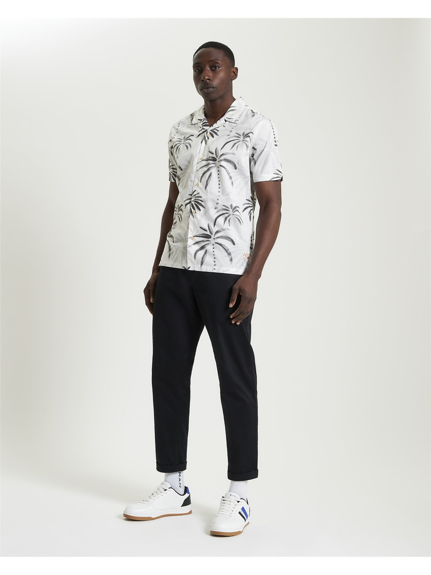 Ben Sherman Palm Print S/S Shirt Palm Print