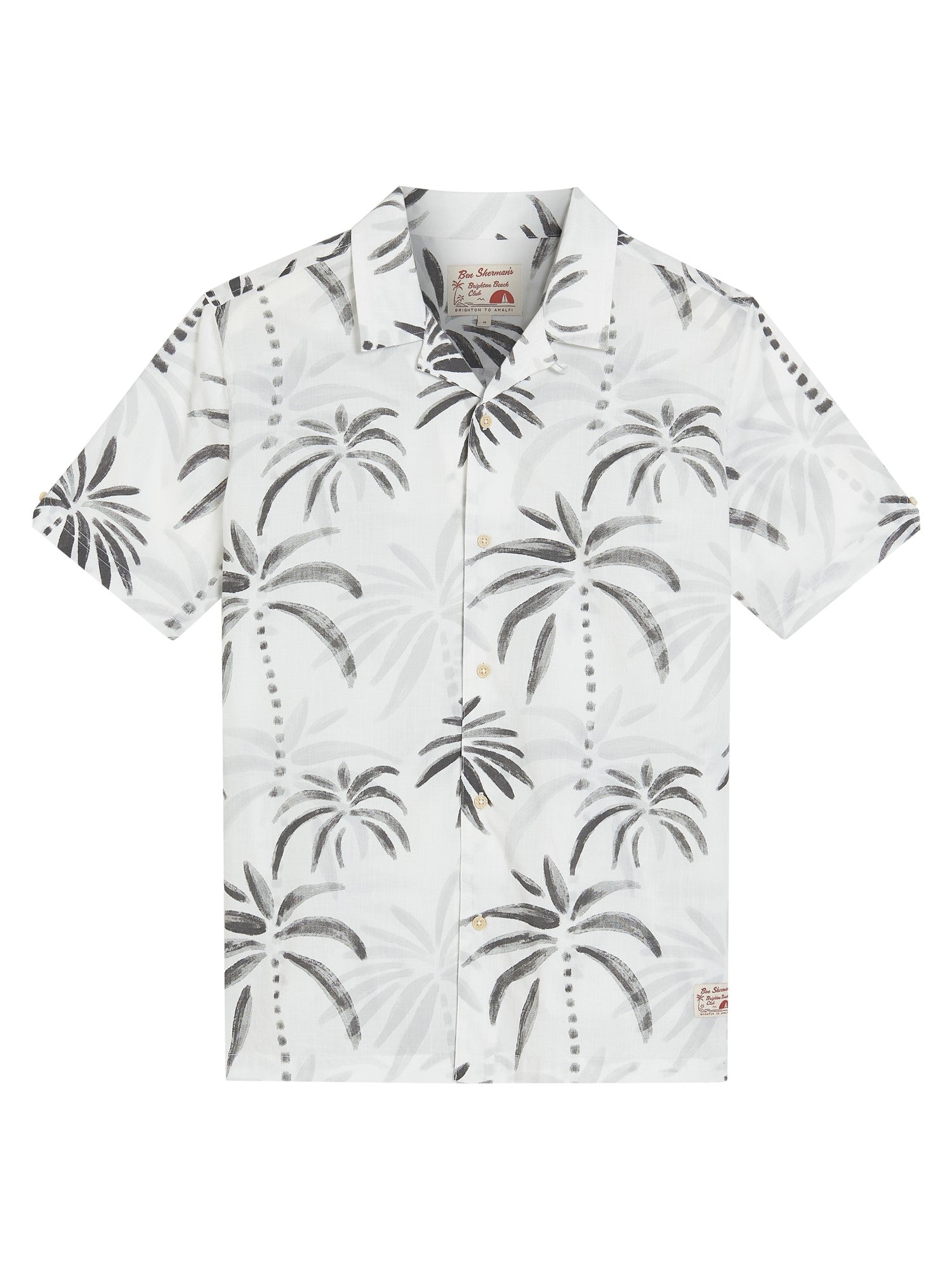 Ben Sherman Palm Print S/S Shirt Palm Print