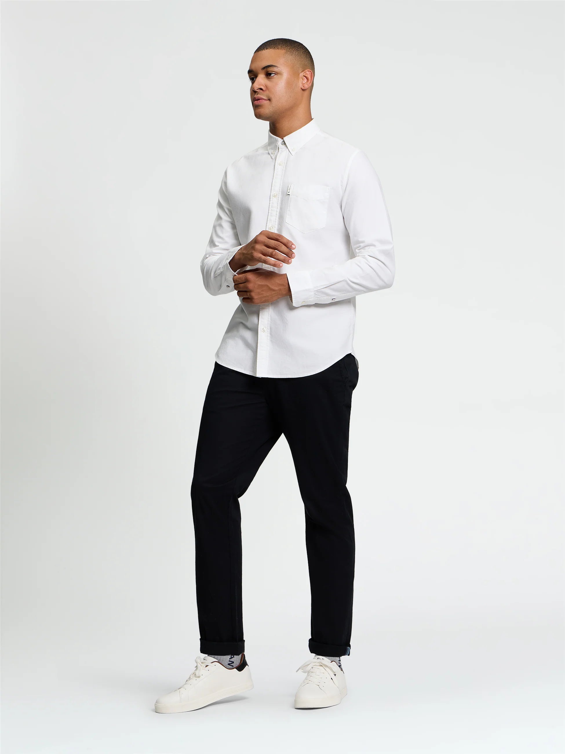 Ben Sherman LS Oxford Shirt  White