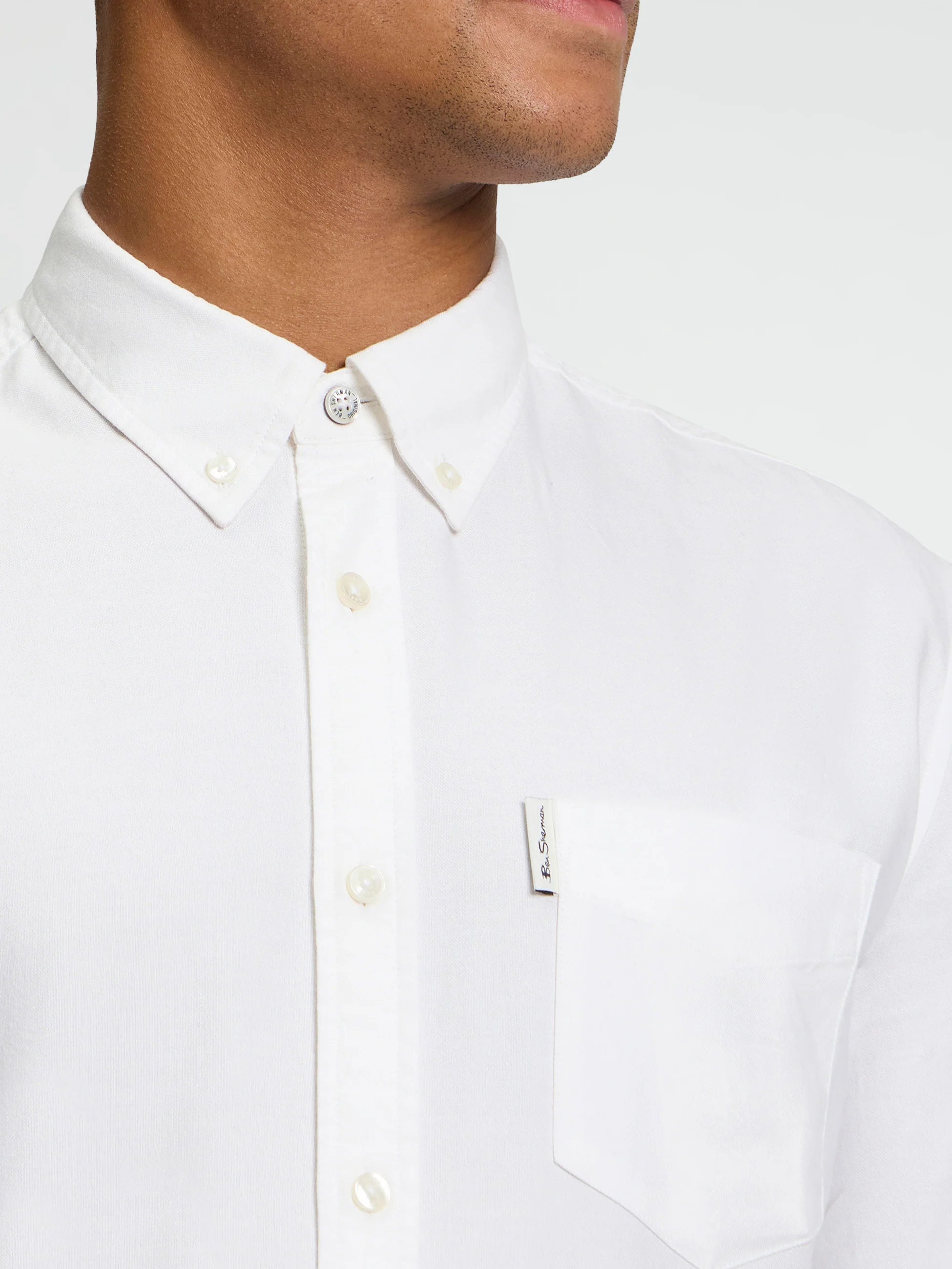 Ben Sherman LS Oxford Shirt  White