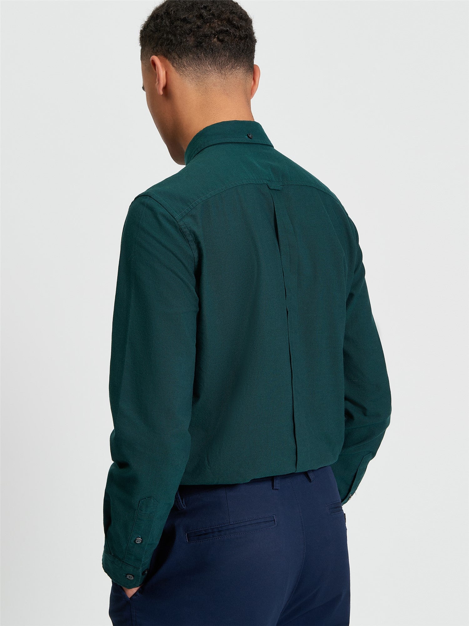 Ben Sherman LS Signature Oxford Shirt Dark Green
