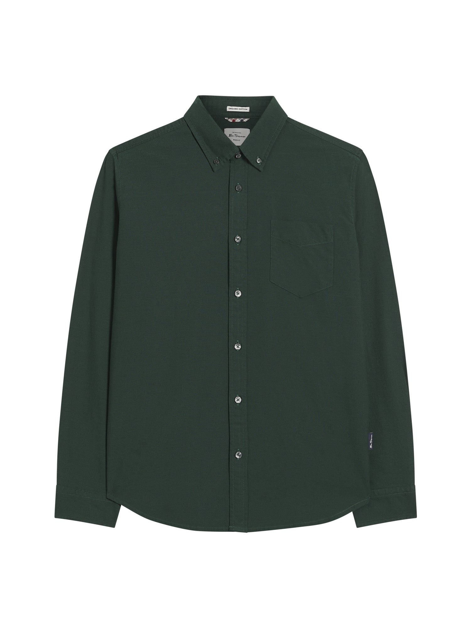 Ben Sherman LS Signature Oxford Shirt Dark Green