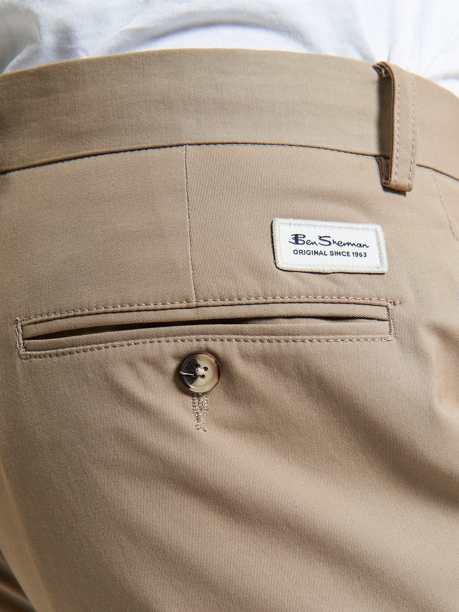 Ben Sherman Signature  Slim Stretch Chino Stone