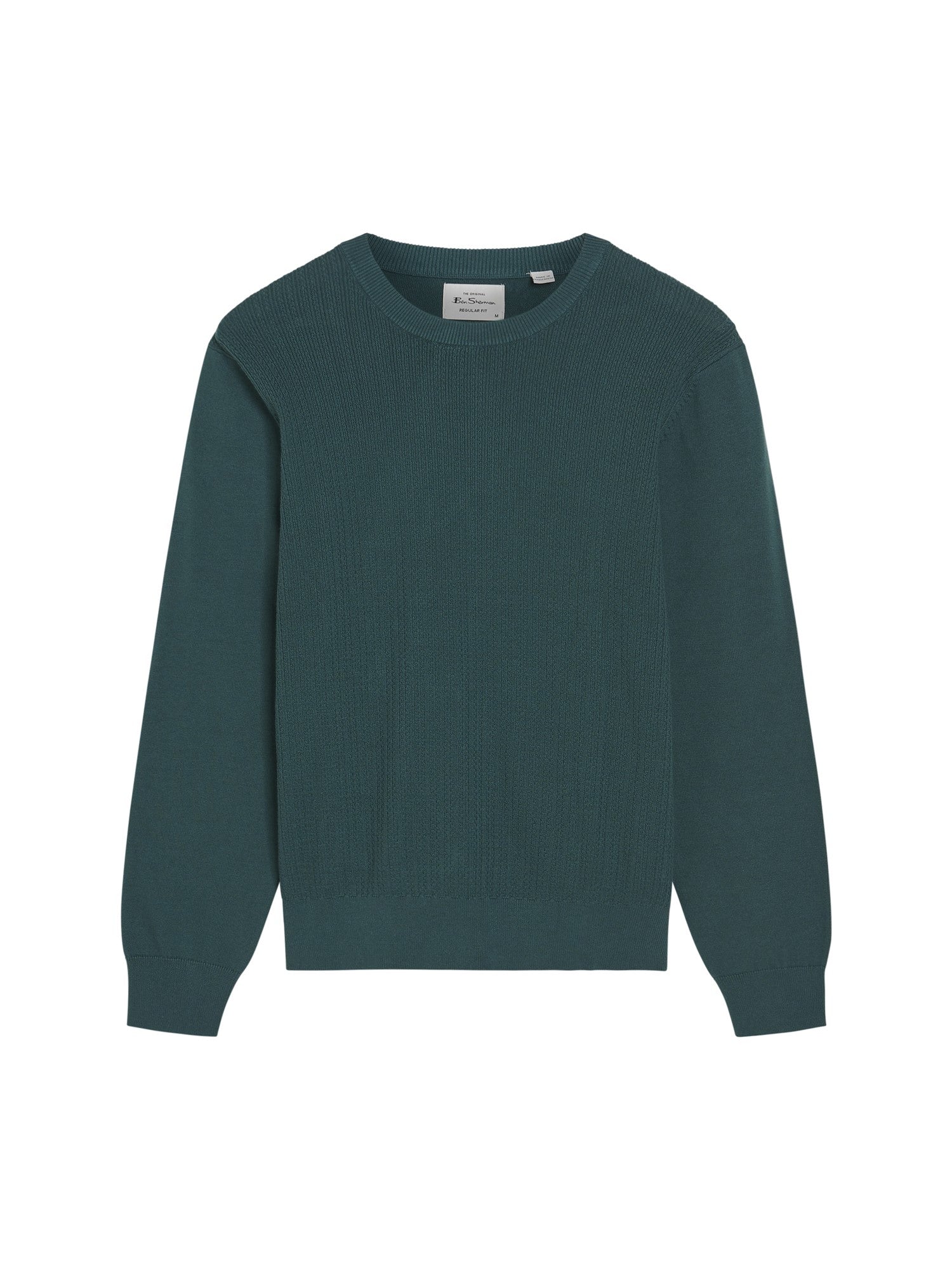 Ben Sherman Textured Front Crew Teal