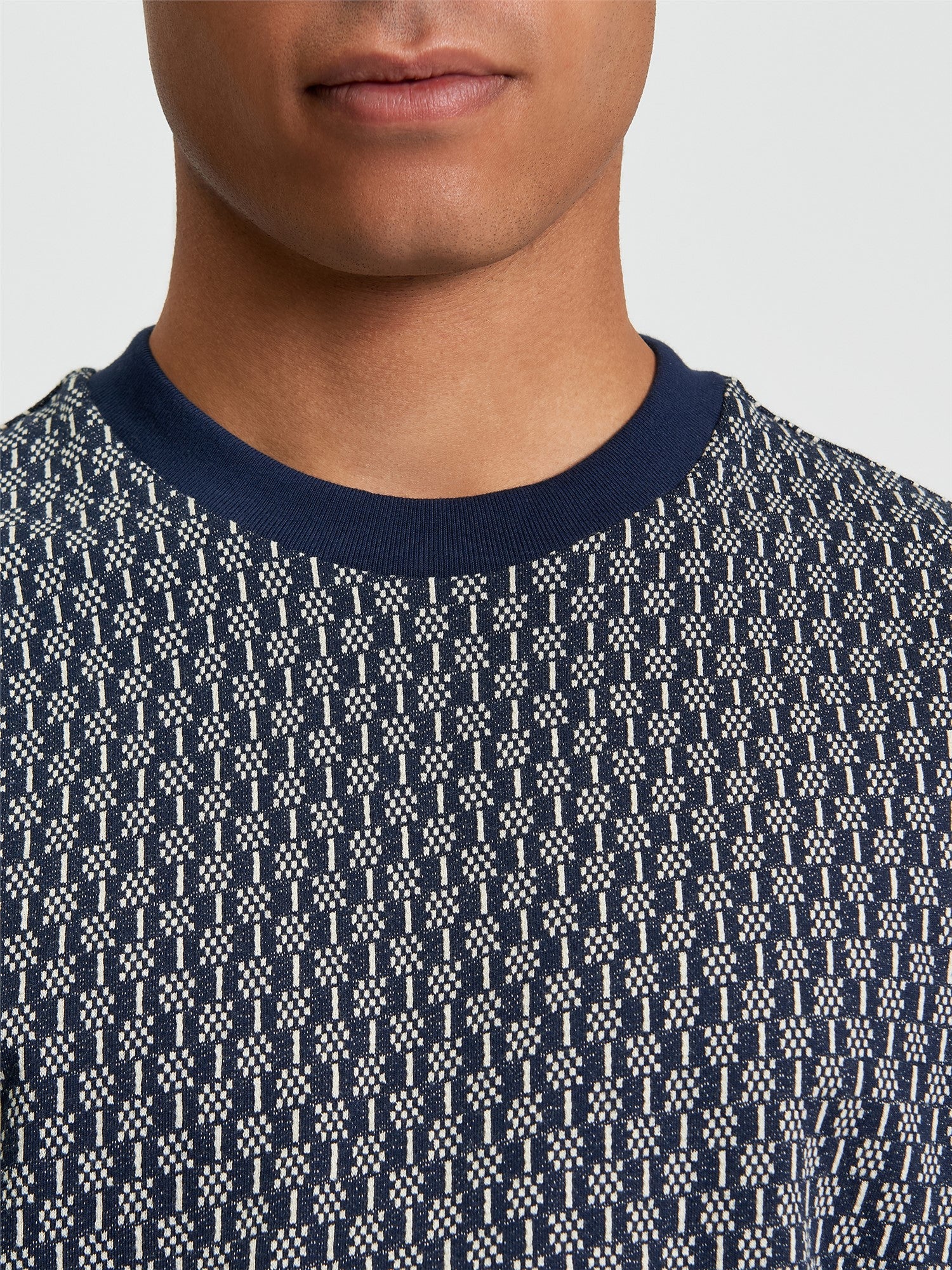 Ben Sherman Jacquard Tee Dark Navy