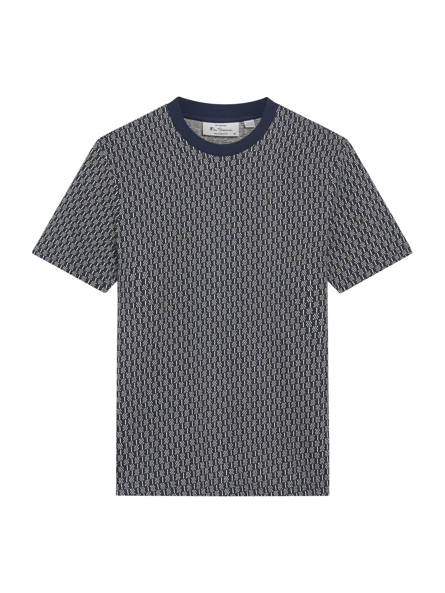 Ben Sherman Jacquard Tee Dark Navy